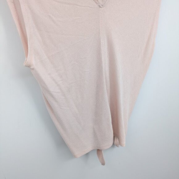 Athleta Natarit Twist Back Top Pink Sleeveless V-Neck Yoga Lounge Tee Small - Picture 8 of 11